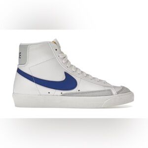 NWOB Nike Blazer Mid 77 Vintage White Game Royal
